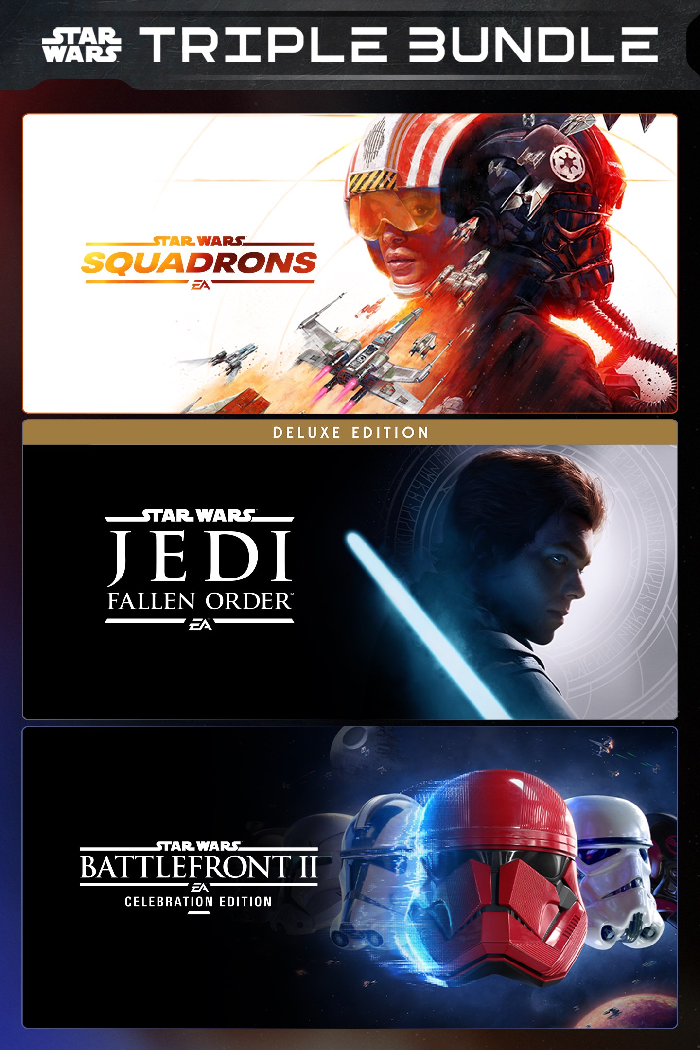 Снимок коробки ТРОЙНОЙ КОМПЛЕКТ EA STAR WARS™